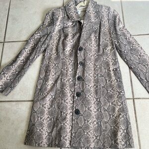 Cabi Serpentine Print Coat